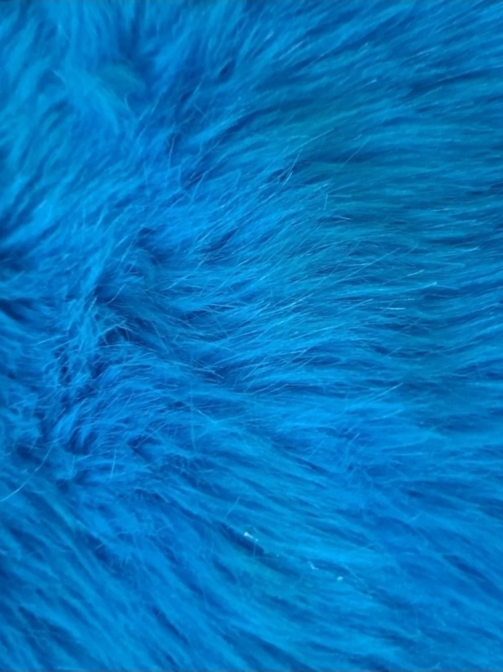 JUSTICE GIRLS BRIGHT BLUE FUR VEST SZ 14